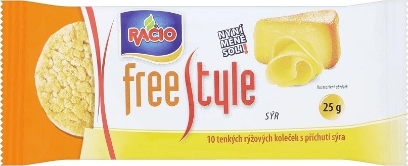 RACIO Free style rýž.chlebíčky příchuť sýra 25g