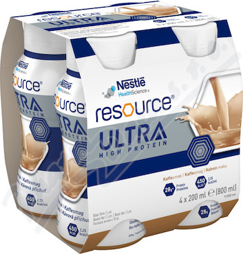 RESOURCE ULTRA HIGH PROTEIN KÁVOVÁ PŘÍCHUŤ POR SOL 4X200ML