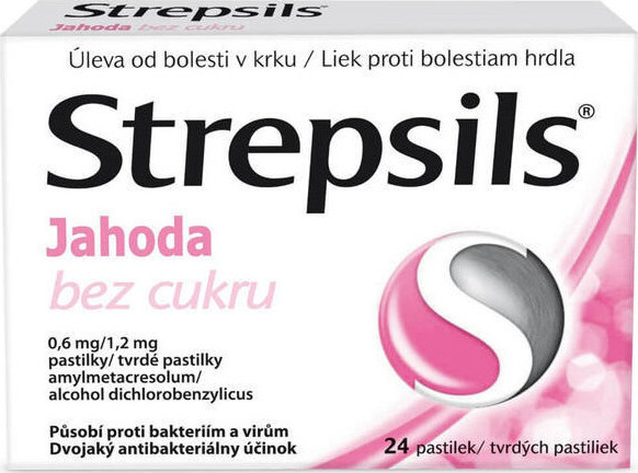 Strepsils Jahoda bez cukru 0