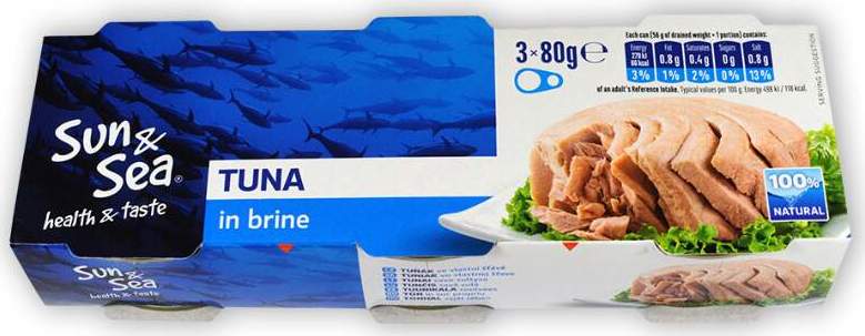 Tuňák ve vlastní šťávě 3x80g Sun&Sea