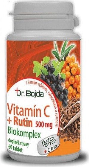 Vitamín C + RUTIN Biokomplex 500mg tbl.60 Dr.Bojda