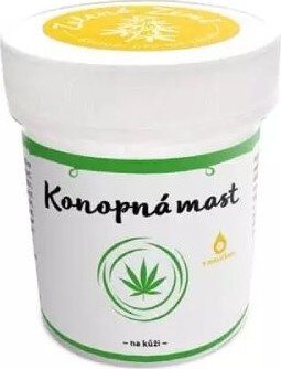 Zelená Země Konopná mast na kůži s měsíčkem 100ml