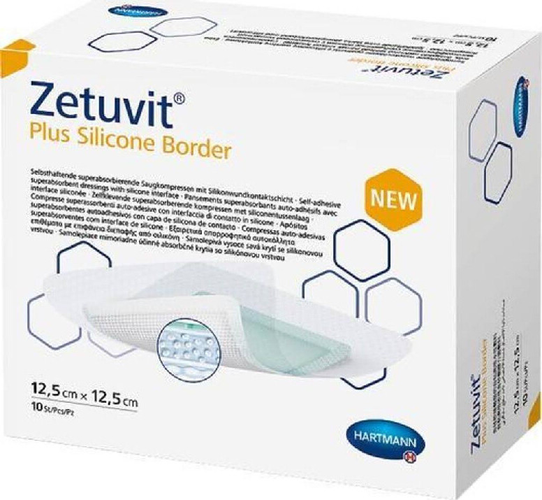 ZETUVIT PLUS SILICONE BORDER 12