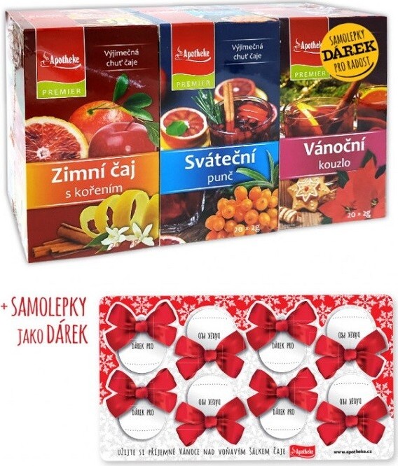 Apotheke Zimní/Sváteční/Vánoční čaj+dárek 3x20x2g