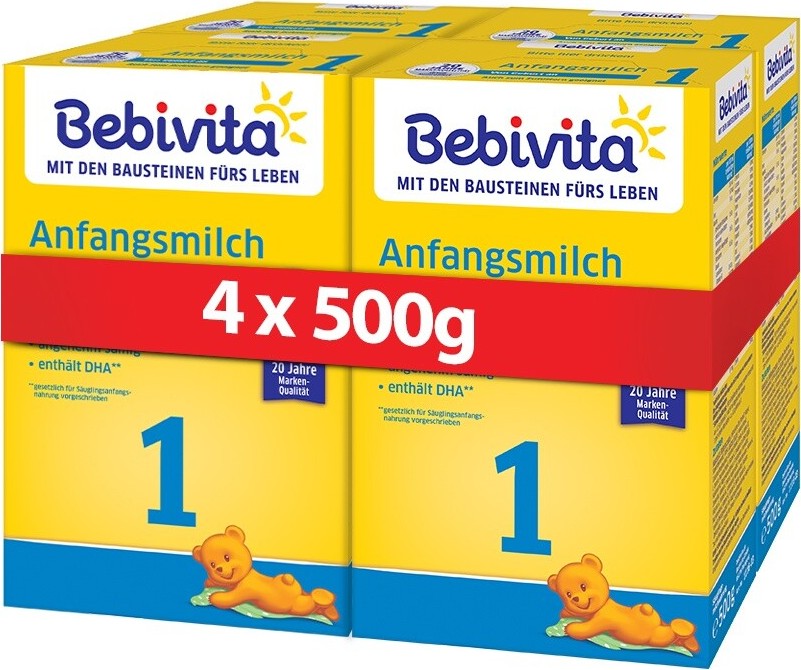 Bebivita 1 počáteční MKV od narození 4x500g