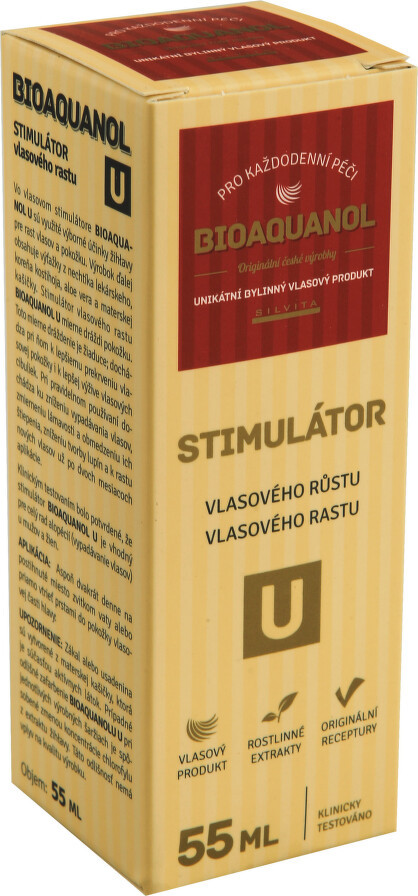 Bioaquanol U stimulátor vlas.růstu 55ml