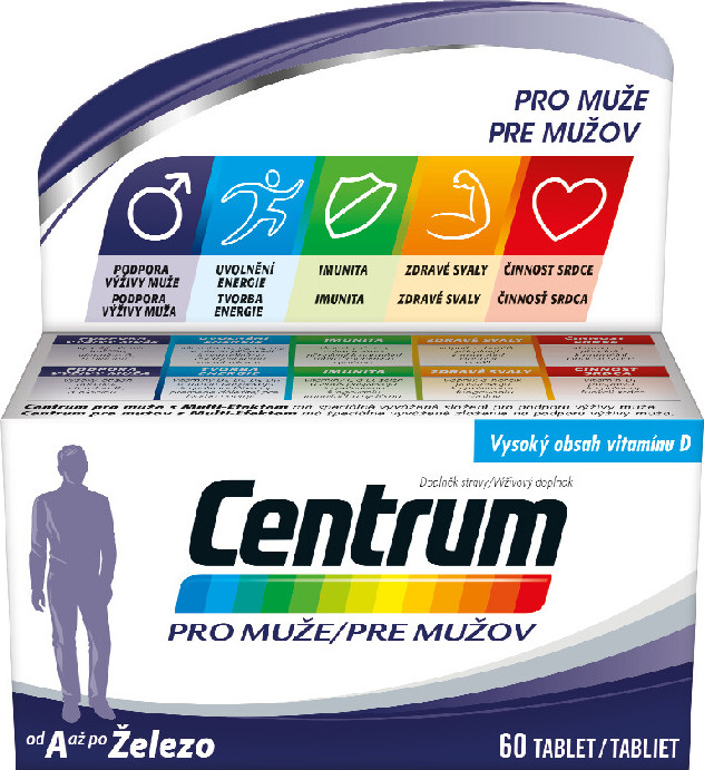 Centrum AZ pro muže 60 tablet - balení 2 ks