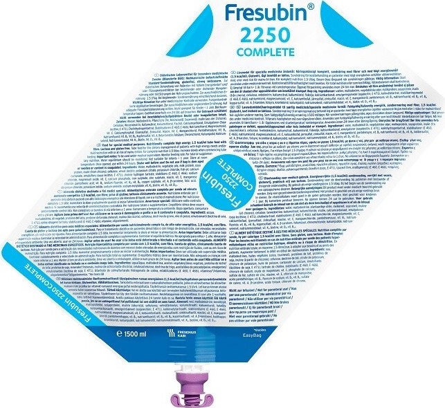 FRESUBIN 2250 COMPLETE POR SOL 5X1500ML