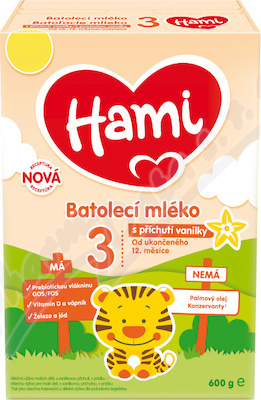 Hami 3 s příchutí vanilky 600g