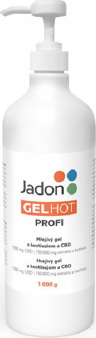 Jadon GEL HOT hřejivý gel s kostivalem a CBD 1000 g