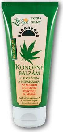 Konopný balzám s Aloe Vera HERBAVERA 200ml