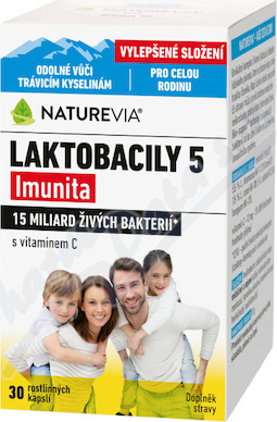NatureVia Laktobacily 5 Imunita cps.30
