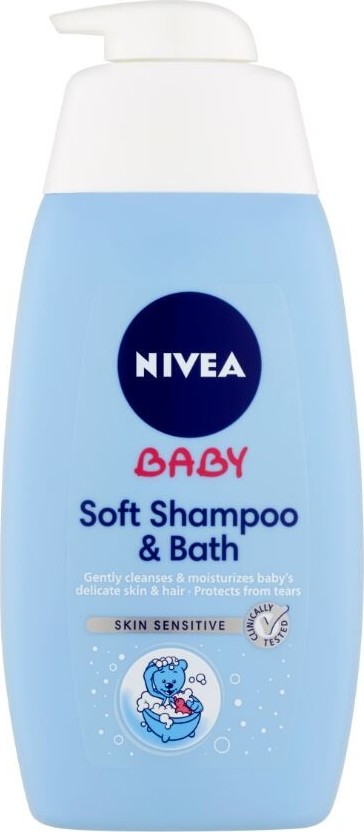 NIVEA Baby šamp.a pěna do koupele 2v1 500ml 86263