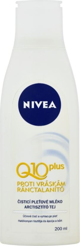 Nivea Visage Q10 čistící pleťové mléko proti vráskám 200 ml