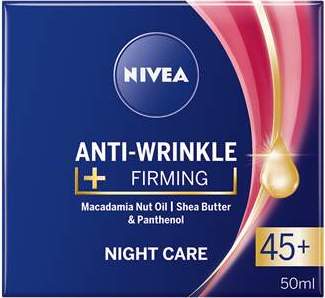 Nivea Anti Wrinkle Firming noční pleťový krém proti vráskám 50 ml