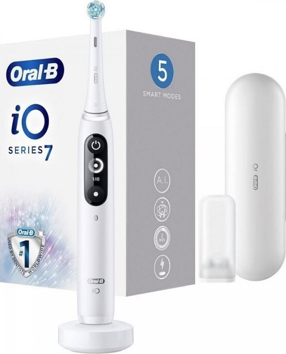 Oral-B iO 7 White Alabaster magnetický zubní kartáček