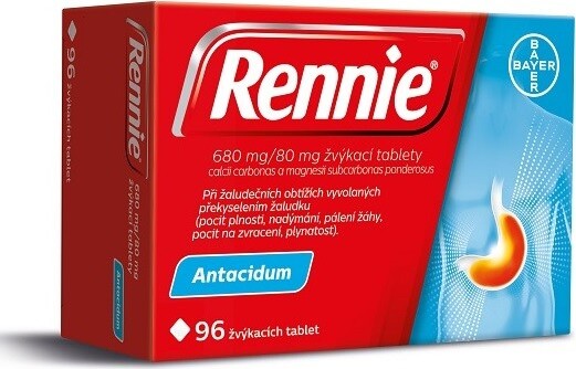 RENNIE 680MG/80MG TBL MND 96