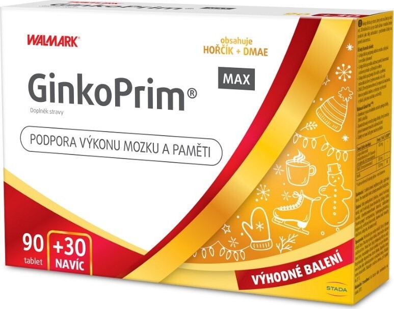 Walmark GinkoPrim MAX 90+30 tablet navíc