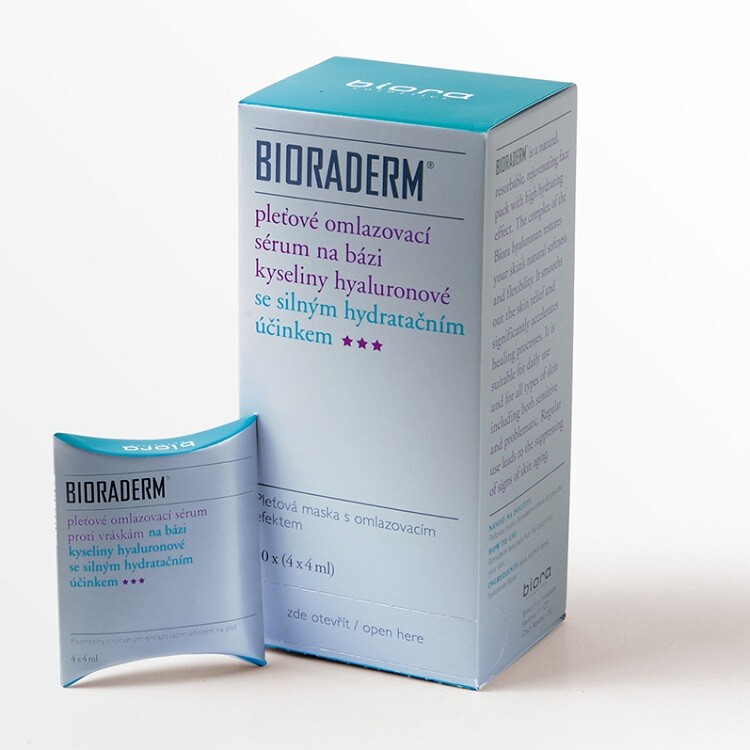 Bioraderm pleťová maska 4 x 4ml