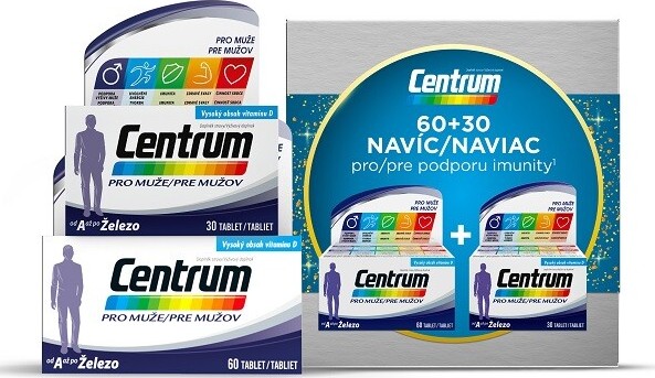 Centrum multivitamin pro muže 60+30 tablet