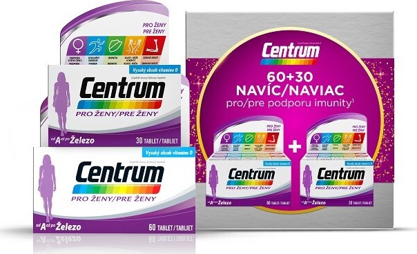 Centrum multivitamin pro ženy 60+30 tablet vánoční dárkové balení