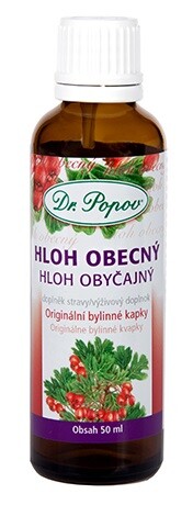 Dr.Popov Kapky bylinné Hloh obecný 50ml