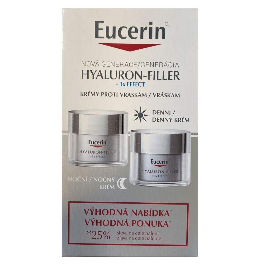 Eucerin Hyaluron Filler denní+noční krém 2 x 50 ml dárková sada