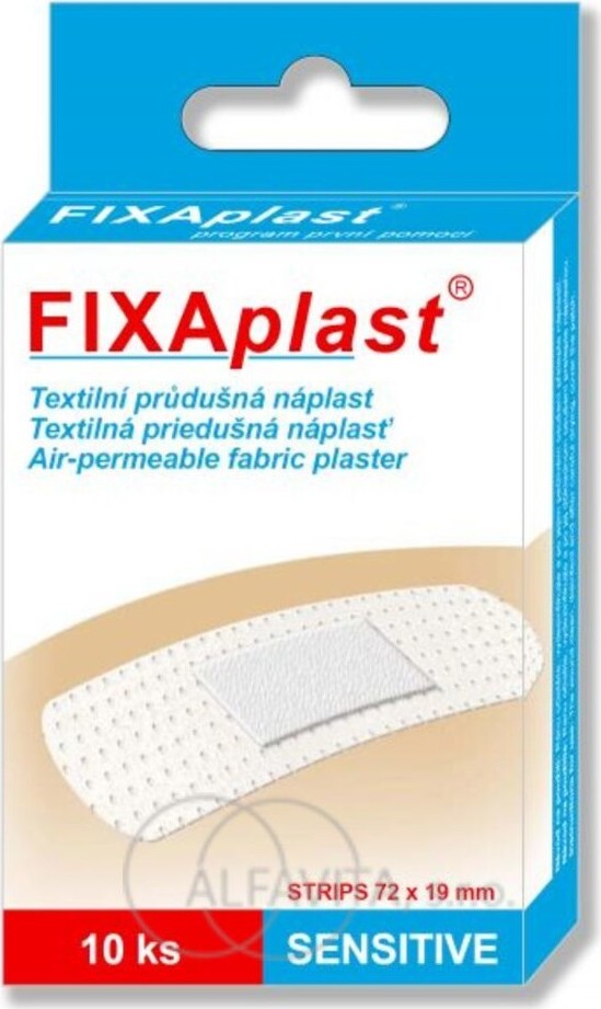 FIXAplast SENSITIVE textil.průdušná náplast 10ks