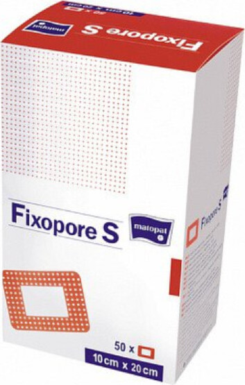 Fixopore S sterilní náplast 10x20cm 50ks