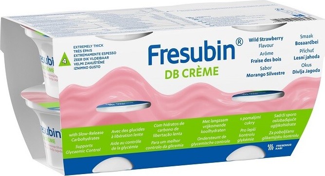 FRESUBIN DB CREME PŘÍCHUŤ LESNÍ JAHODA POR SOL 4X200G