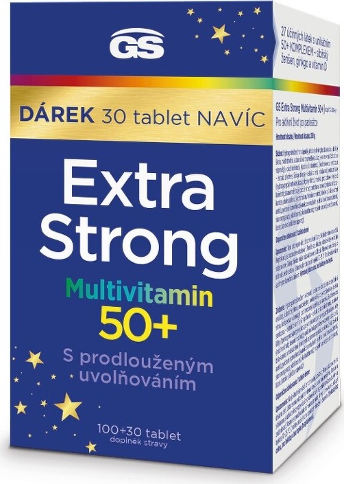 GS Extra Strong Multivit. 50+tbl.100+30 dárek 2023