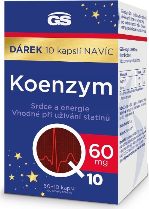 GS Koenzym Q10 60mg cps.60+10 dárek 2023