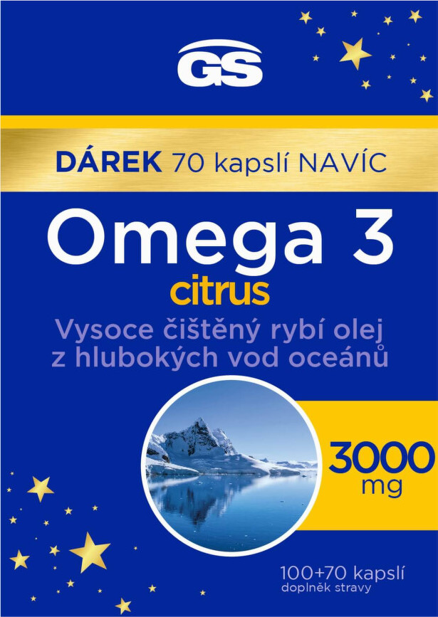 GS Omega 3 citrus cps.100+70 dárek 2023