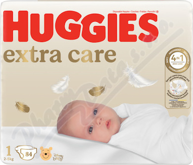 HUGGIES extra care 1 2-5kg 84ks