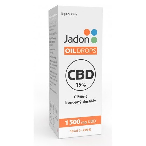 Jadon OIL DROPS konopný destilát CBD 15% 10ml