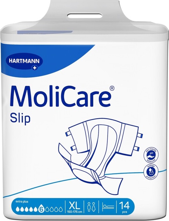 KALHOTKY ZALEPOVACÍ MOLICARE SLIP 6KAP XL BOKY 150-175CM