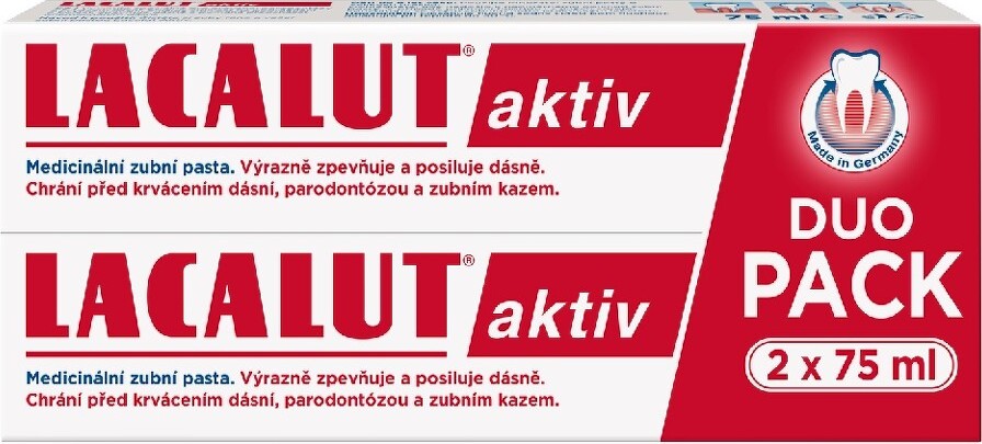 Lacalut Aktiv 2x75ml DUOPACK