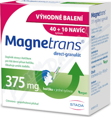 Magnetrans 375mg 40+10 tyčinek granulátu