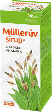 Müllerův sirup s jitrocelem a vitaminem C 245ml