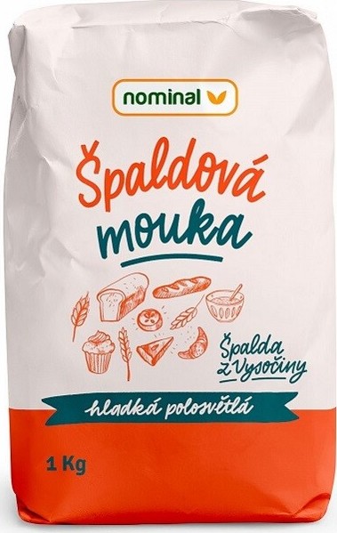 Nominal Špaldová mouka hladká polosvětlá 1kg