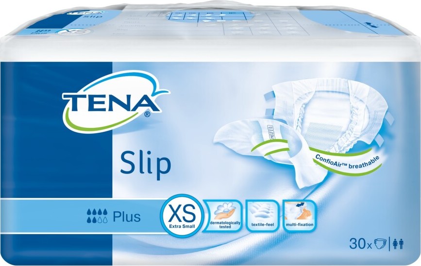 TENA Slip Plus X-Smal - Inkontinenční kalhotky (30ks)