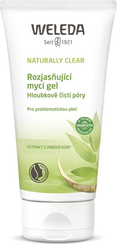 WELEDA NATURALLY CLEAR rozjasňující mycí gel 100ml