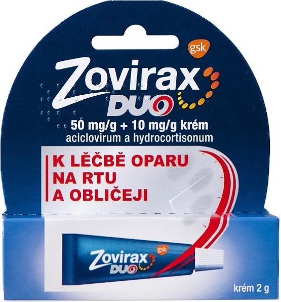 ZOVIRAX DUO 50MG/G+10MG/G CRM 1X2G