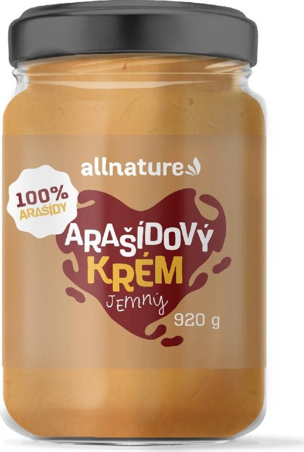 Allnature Arašídový krém jemný 920g