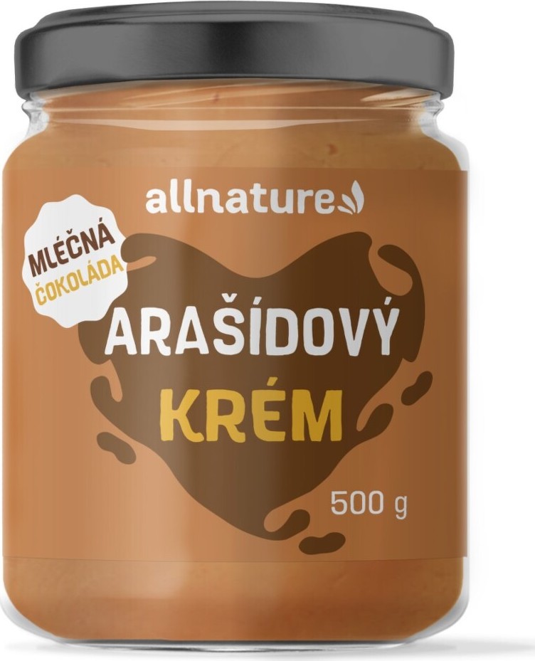 Allnature Arašídový krém mléčná čokoláda 500g