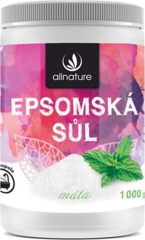 Allnature Epsomská sůl Máta 1000g