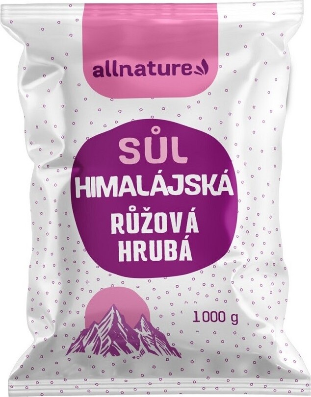 Allnature Himalájská sůl růžová hrubá 1000g