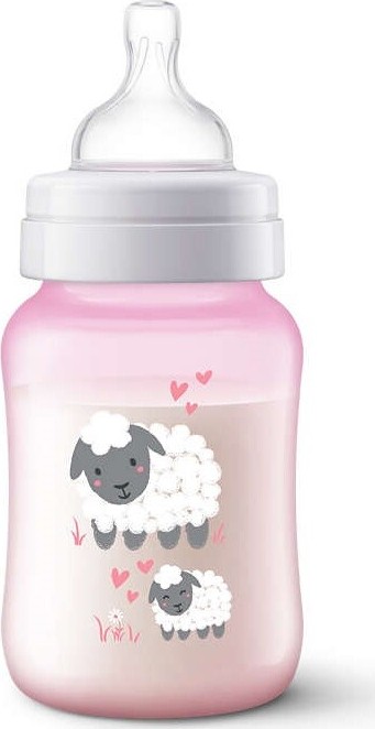 AVENT Láhev Anti-colic 260ml růžová/ovečka