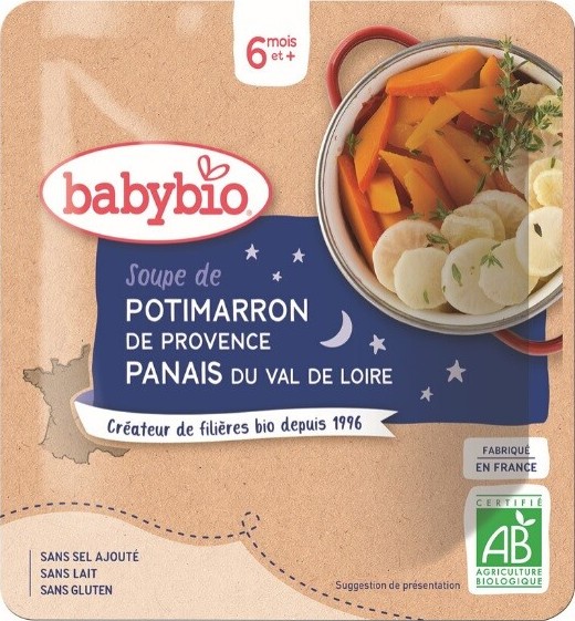 BABYBIO polévka dýňová s pastinákem 6m+ 190g