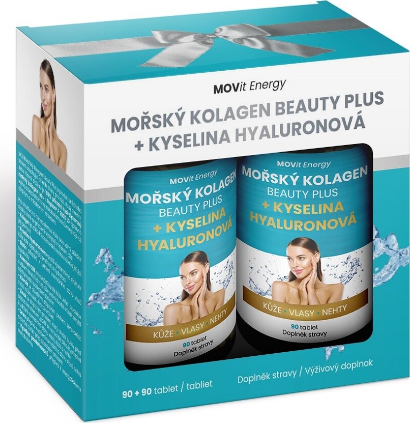 Beauty Plus Mořský kolagen tablet 2x90 dárkové balení